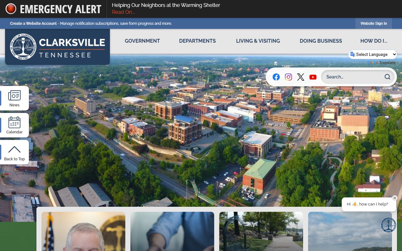 Clarksville Residents Directory city website source