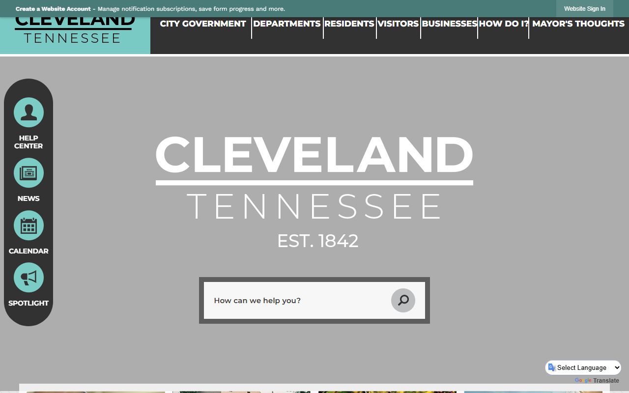 Cleveland Residents Directory city website source
