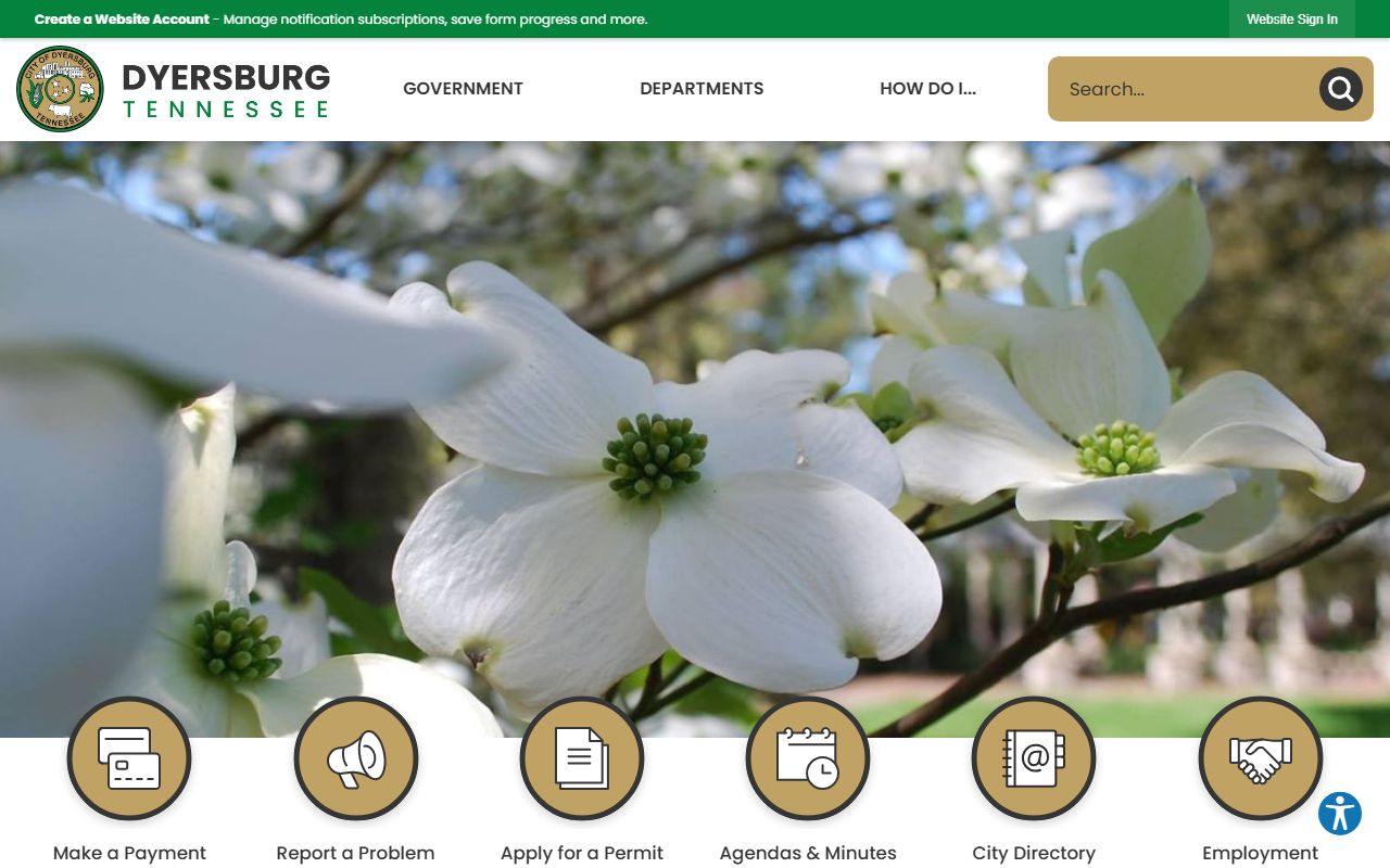 Dyersburg Residents Directory city website source