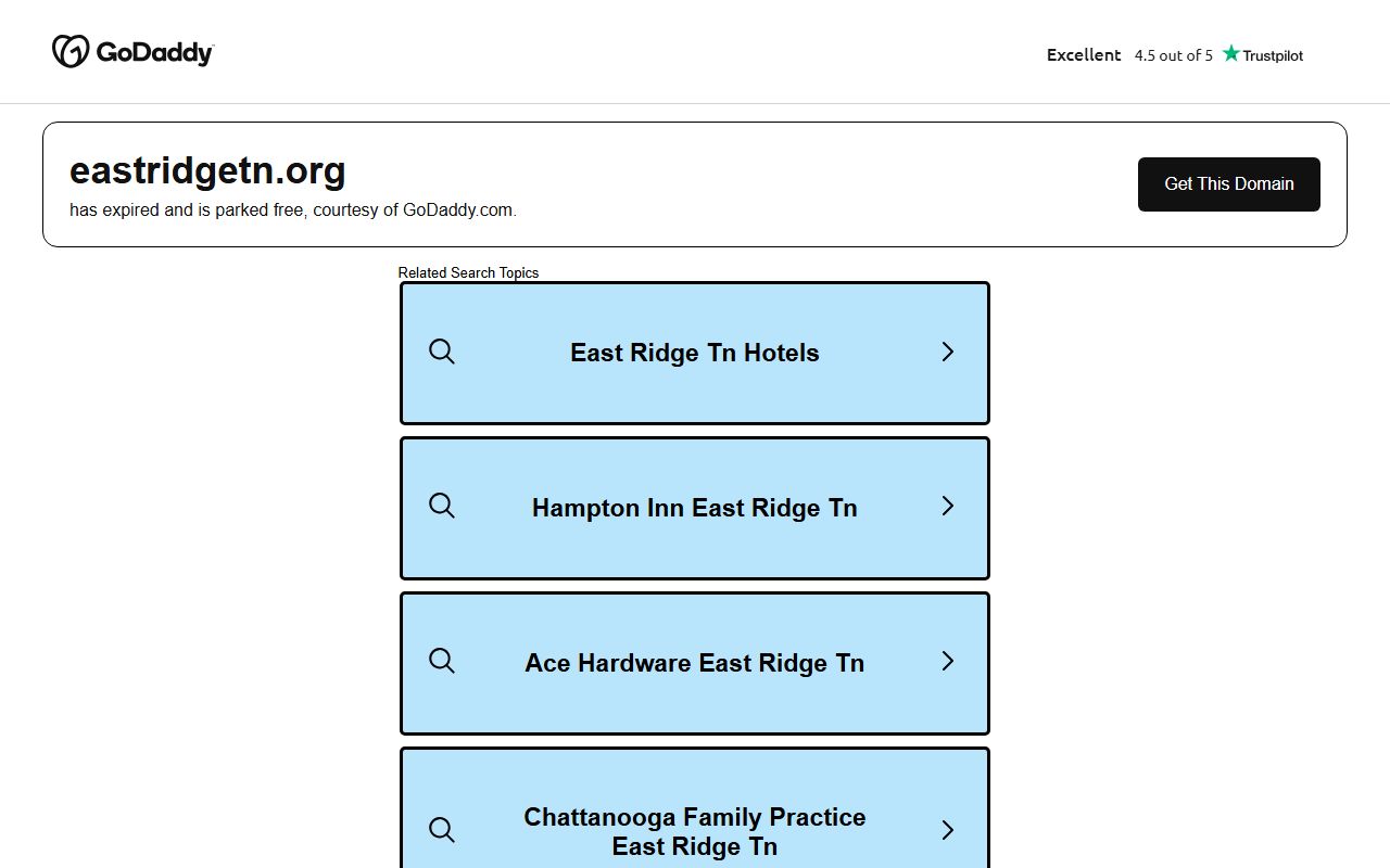 East Ridge Residents Directory city website