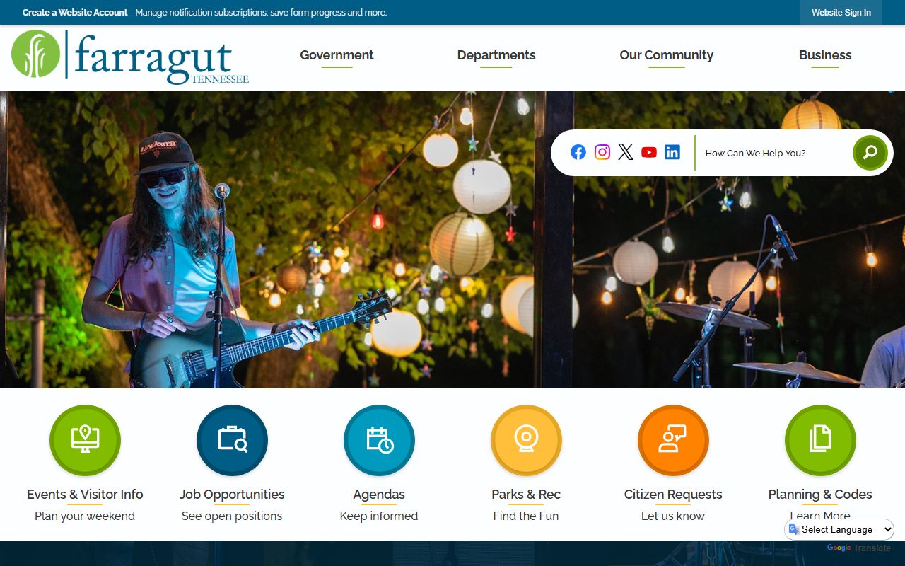 Farragut Residents Directory town public records request source