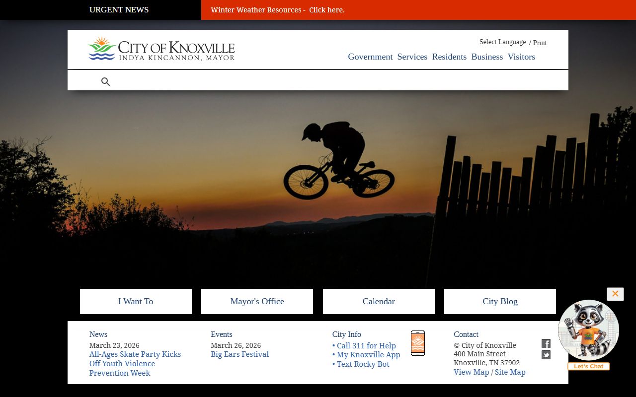 Knoxville Residents Directory city website source