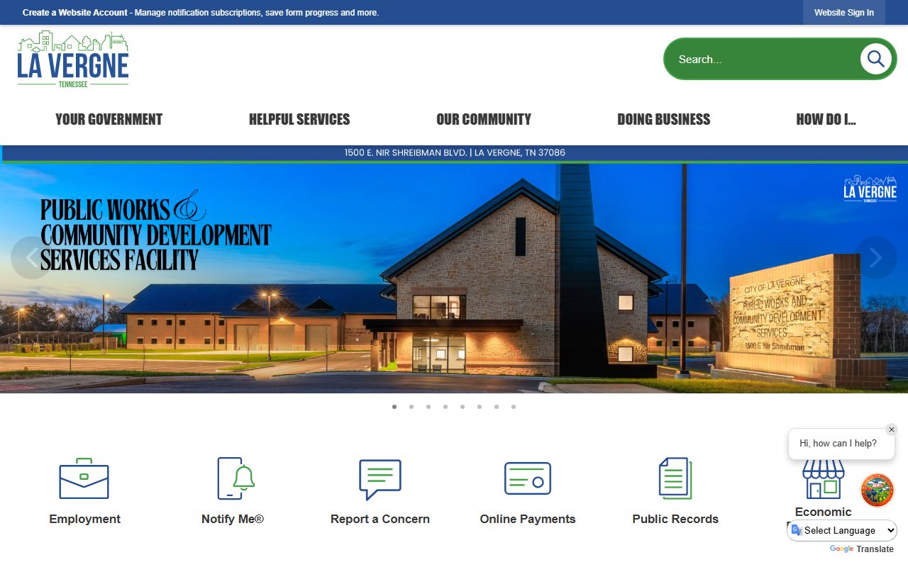 La Vergne Residents Directory city website source