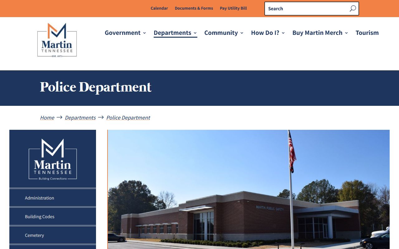 Martin Residents Directory police department source