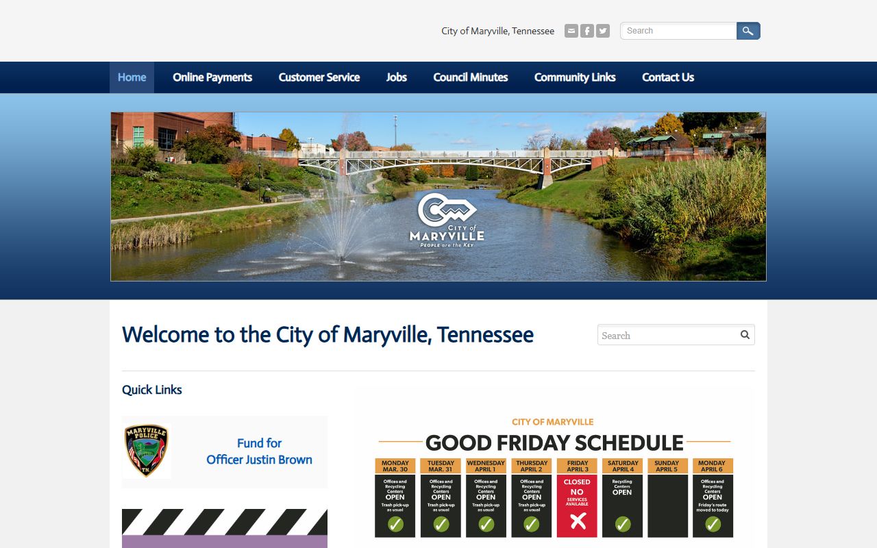 Maryville Residents Directory city website source