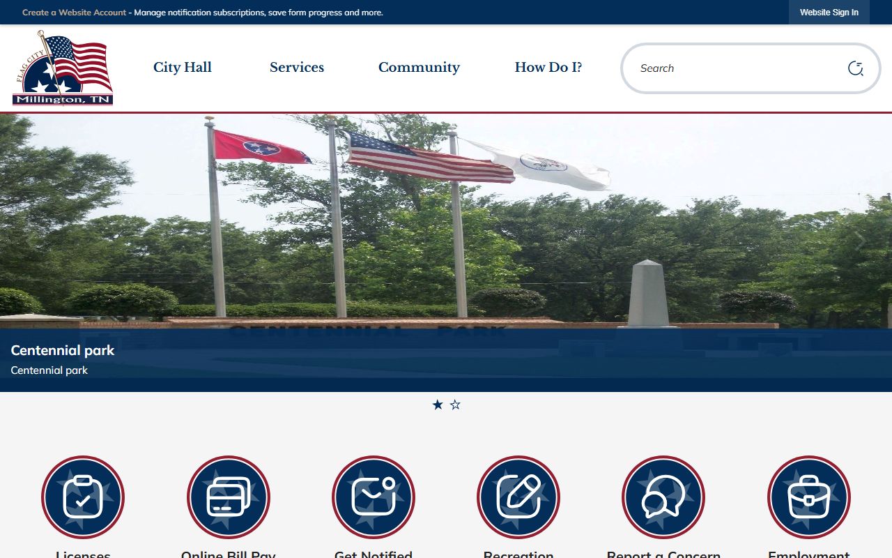 Millington Residents Directory city website source