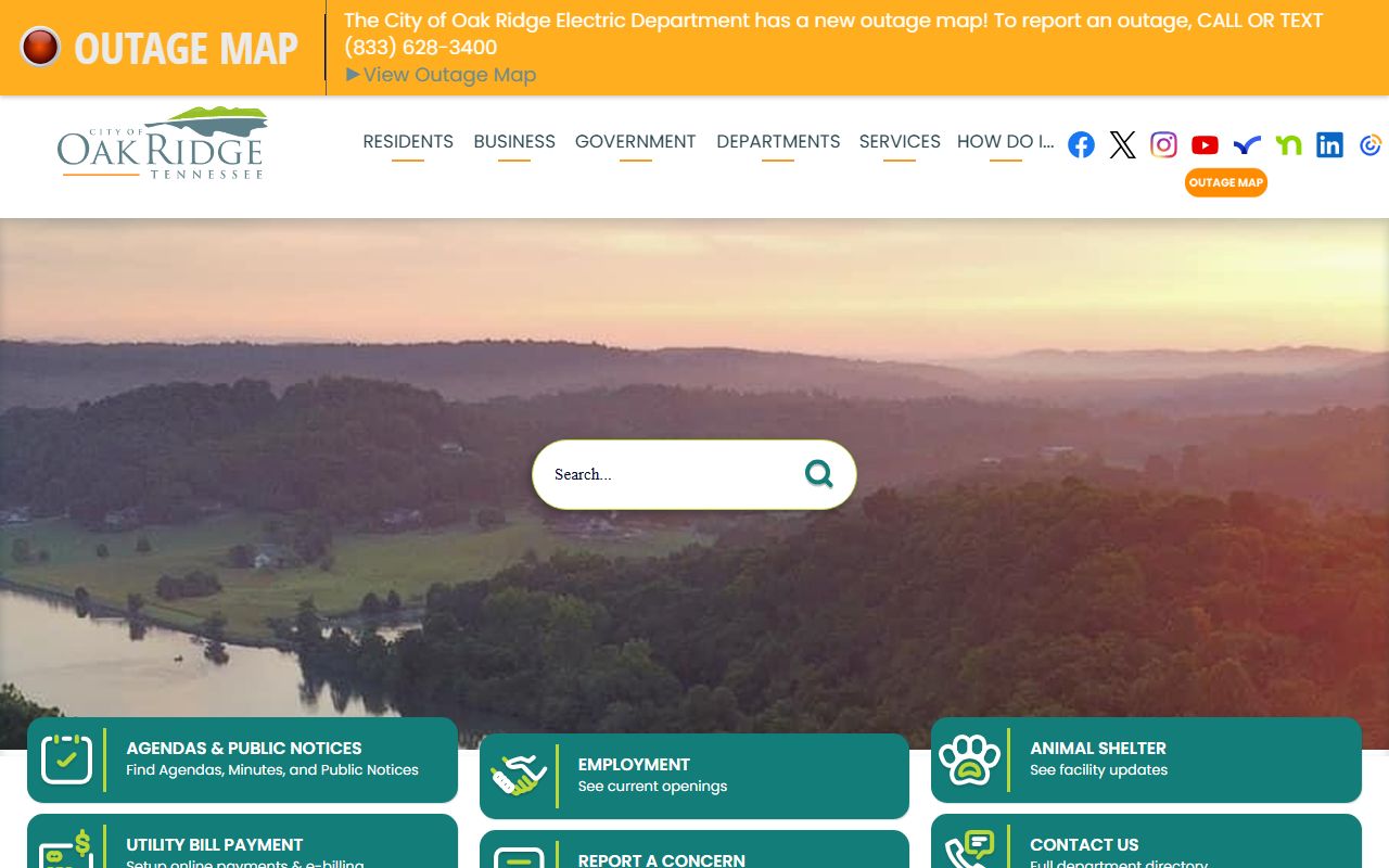 Oak Ridge Residents Directory city website source