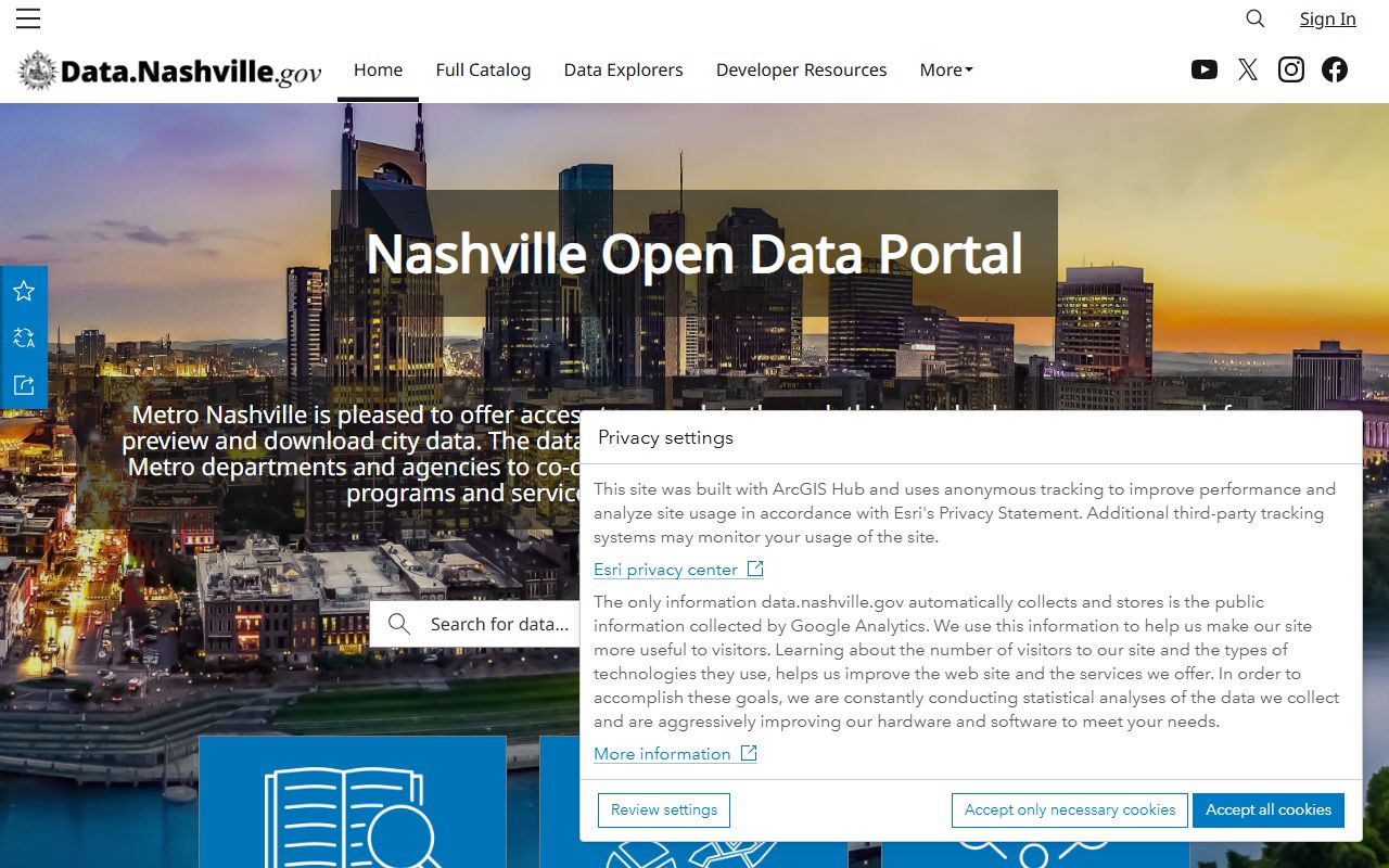 Davidson County Residents Directory property and parcel context from Nashville open data