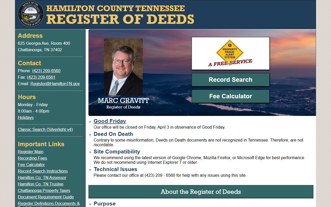 Hamilton County Residents Directory property records