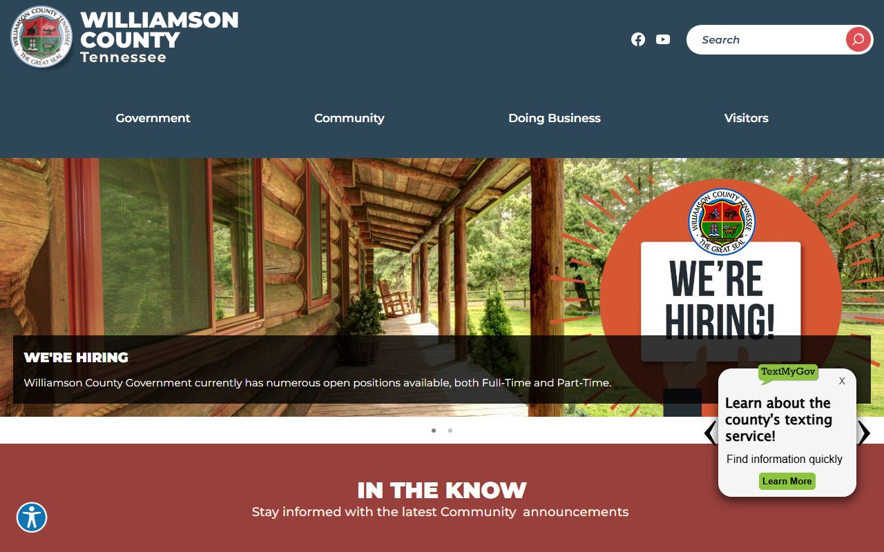 Williamson County Residents Directory county government source