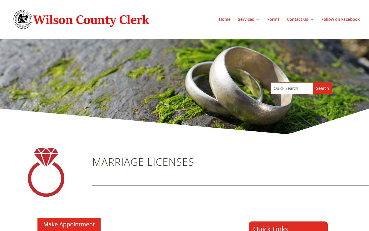 Wilson County Residents Directory marriage license source